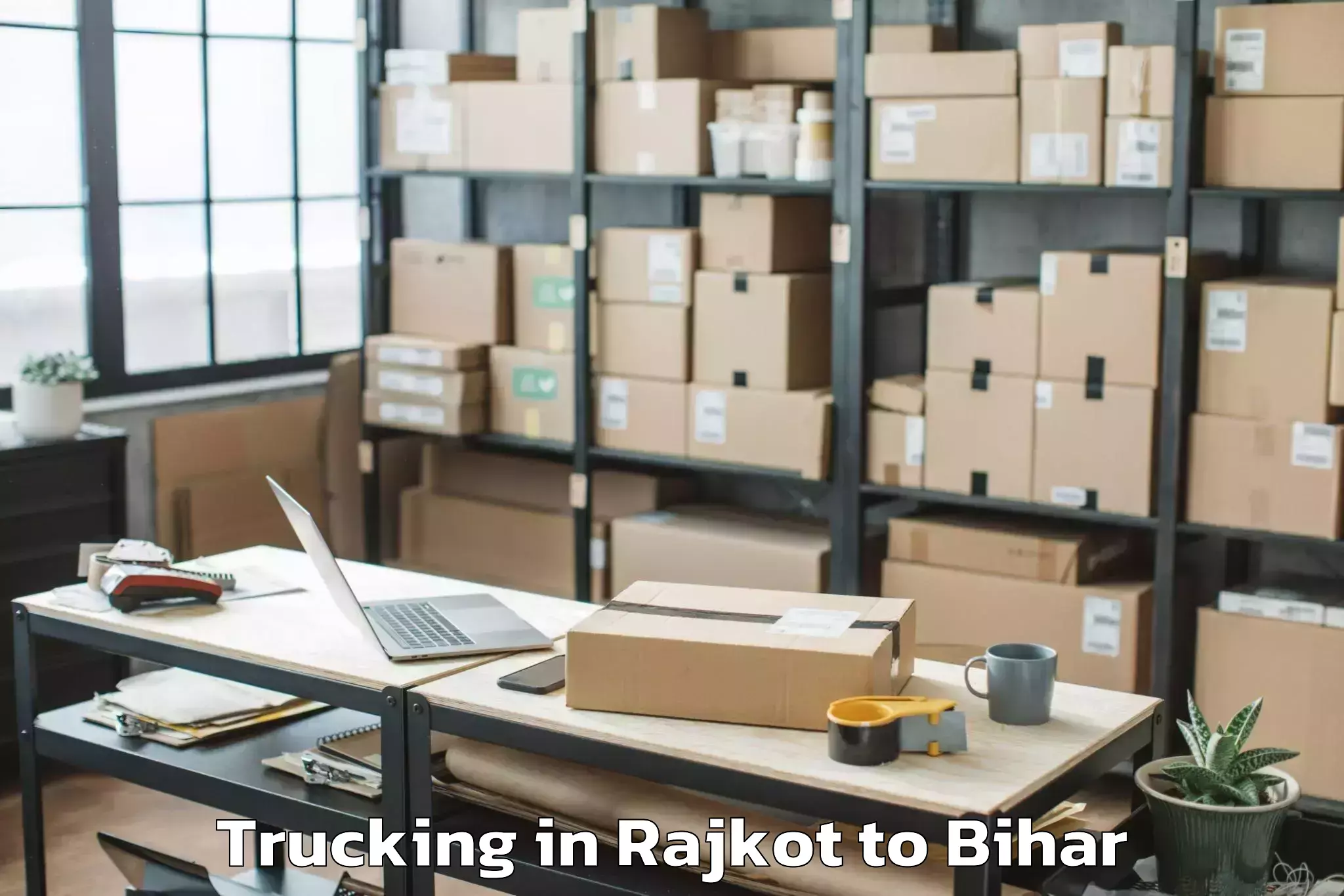 Book Rajkot to Simri Bakthiyarpur Trucking Online